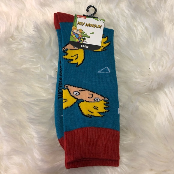 Nickelodeon Other - Nickelodeon “Hey Arnold!” Crew Socks - NWT